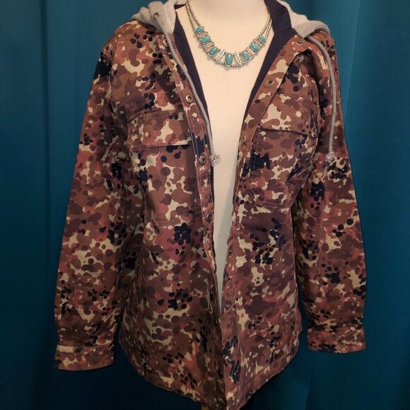 NWT Duluth Flex Fire Hose Lined Shirt Jacket - Desert Camo/Speckle - Size L 🔥 - Picture 2 of 10